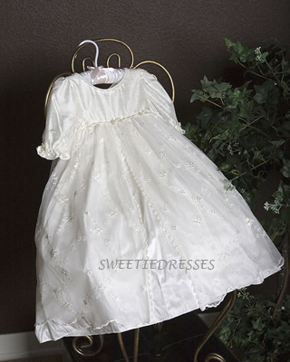 Beautiful silk christening gown