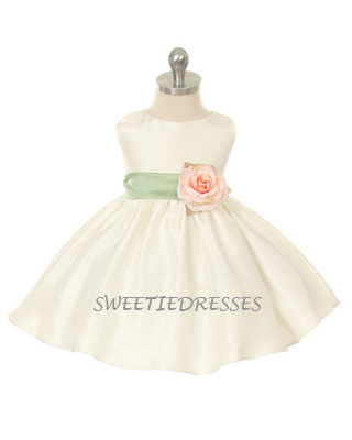 Sleeveless Taffeta Infant Dress