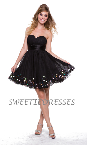 Simpe and lovely tulle short dress