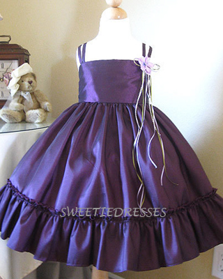 Beautiful ruffle skirt girl dress