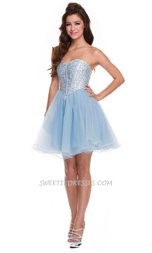 Shiny sparkle beeded tulle dress