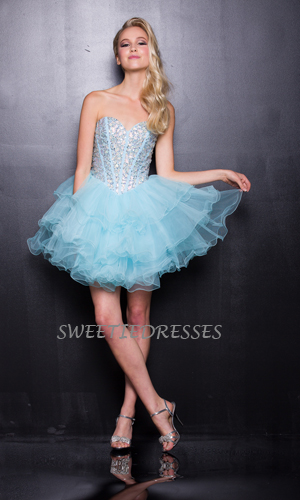 Adorable sweet heart beeded tulle dress