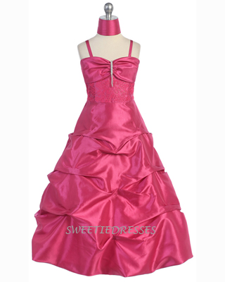 Sleeveless Pick-Up Girl Dress