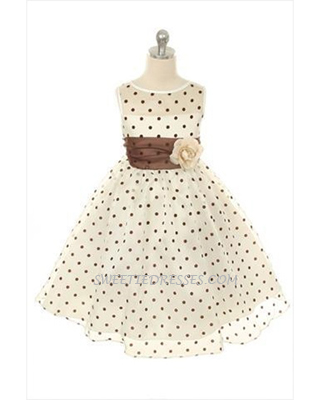 Adorable polka dot girl dress