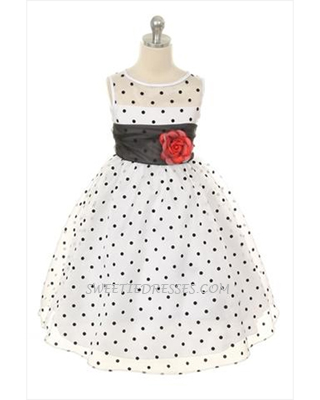 Adorable polka dot girl dress