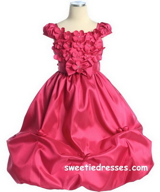 Bubble Taffeta Girl Dress
