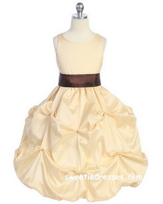 Noble Taffeta Pick-Up Girl Dress