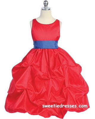 Noble Taffeta Pick-Up Girl Dress